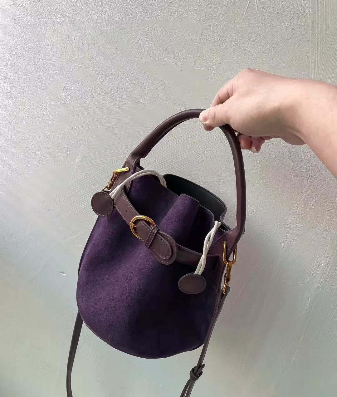 Velora Purple Bucket Bag