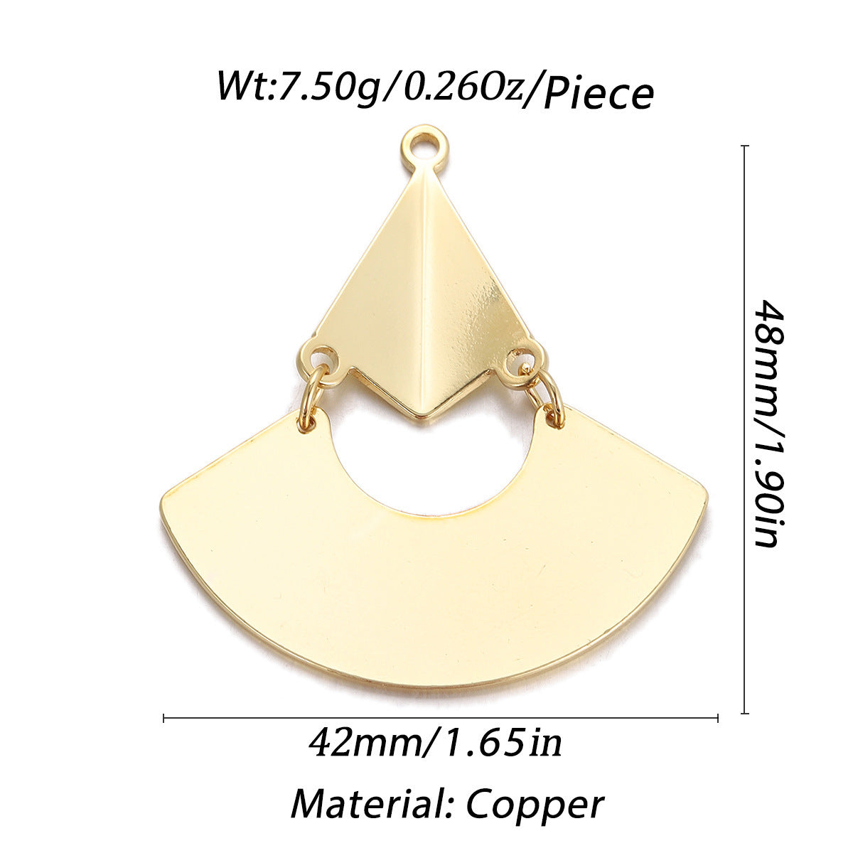 Oil Dripping Heart Donut Geometric Pendant Fashion Micro Inlay Ornament