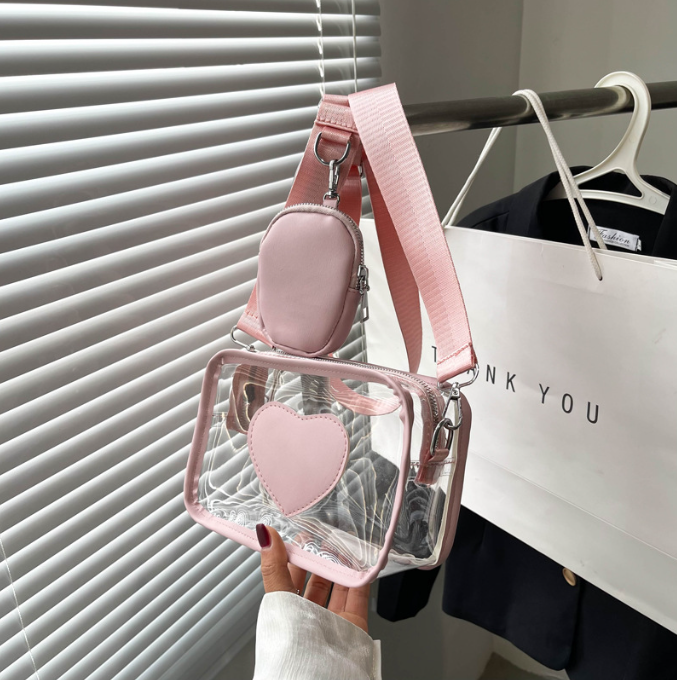 Transparent crossbody bag