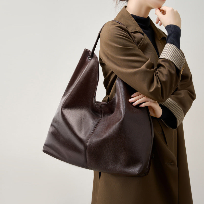 Premium Vegetable-Tanned Leather Tote