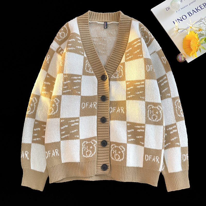 Suéter holgado de punto para hombre