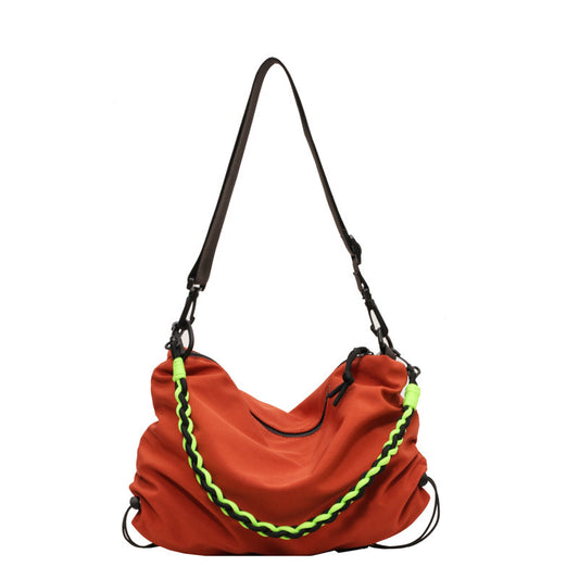 Orange Nylon Messenger