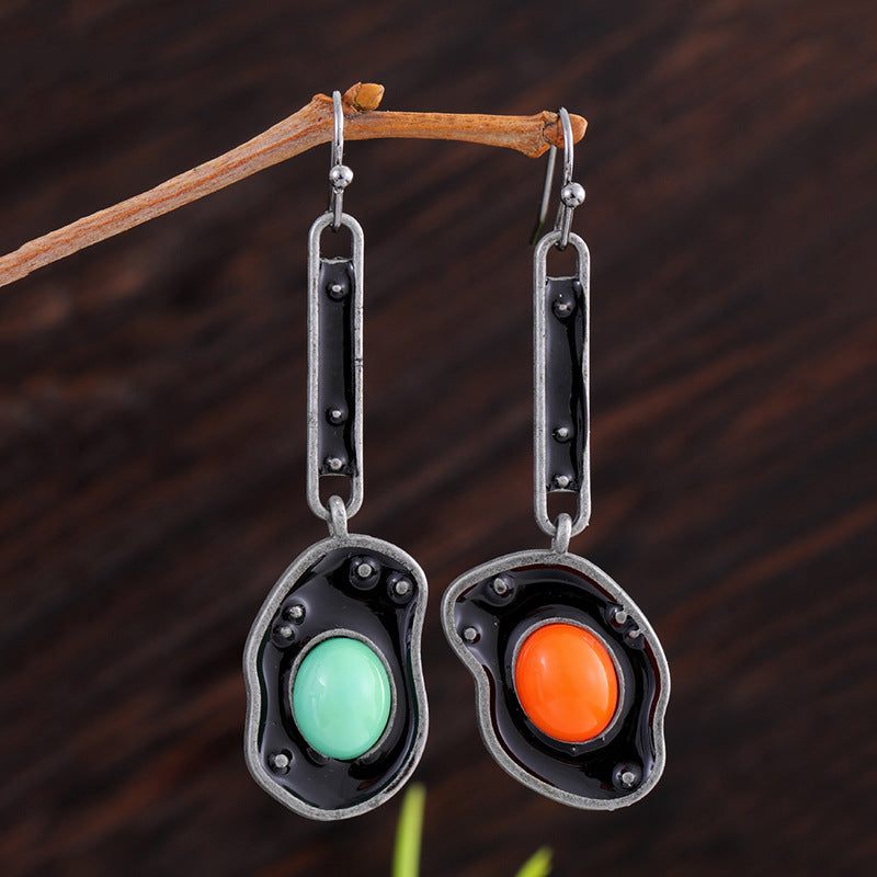 Women's Creative Geometric Asymmetric Handmade Earrings