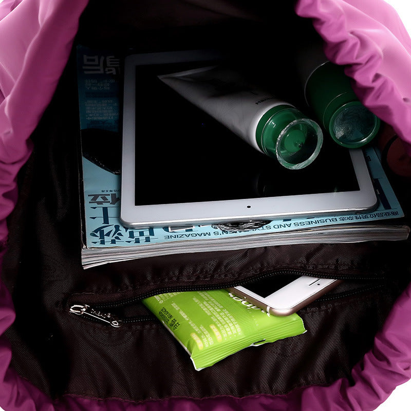 Drawstring travel backpack