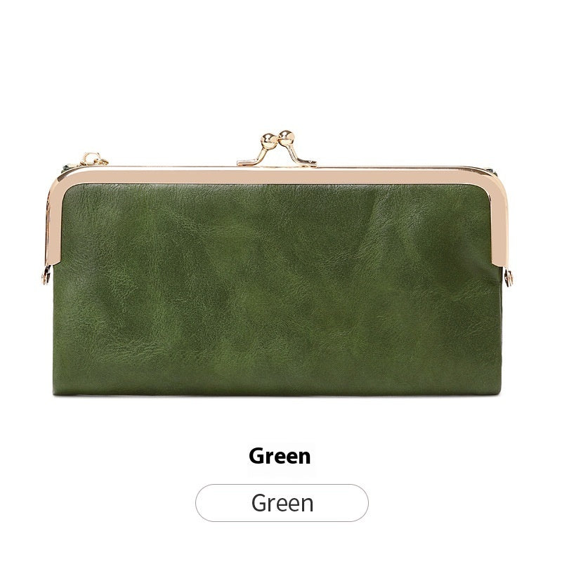 Monedero plegable multifuncional con clip retro para todo tipo de combinaciones
