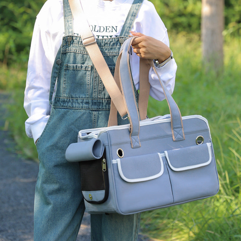 Outdoor Breathable Canvas Portable Portable Pet Bag