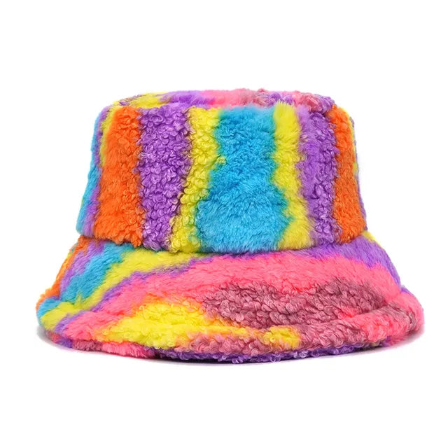 Panama Zebra Print Plush Velvet Hat