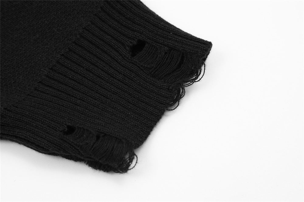 Trendy Neutral Crowd Loose Round Neck Pullover Sweater Knitwear