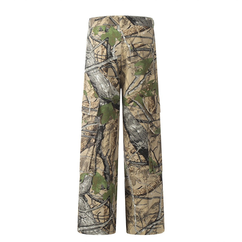 Jungle Camouflage Cargo Pants Men Fashion Brands Niche - BAGMODA