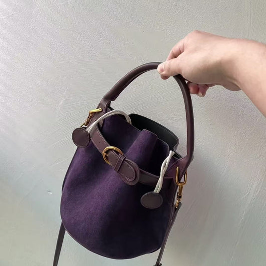 Velora Purple Bucket Bag