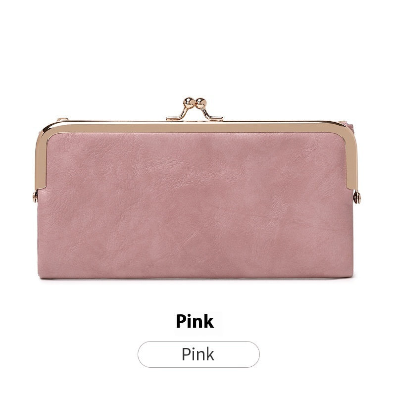 Monedero plegable multifuncional con clip retro para todo tipo de combinaciones