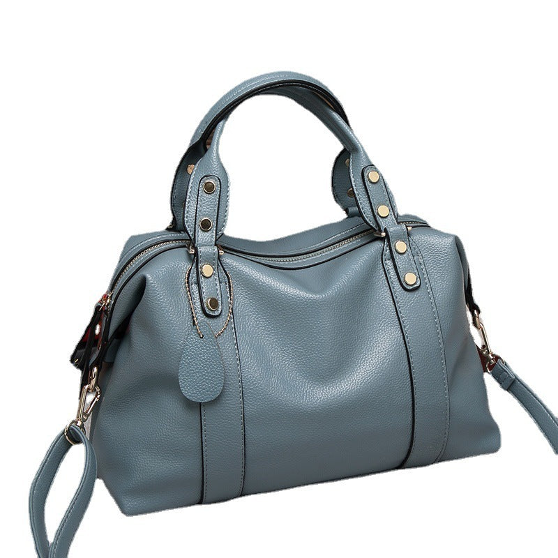 Boston Leather Shoulder Bag