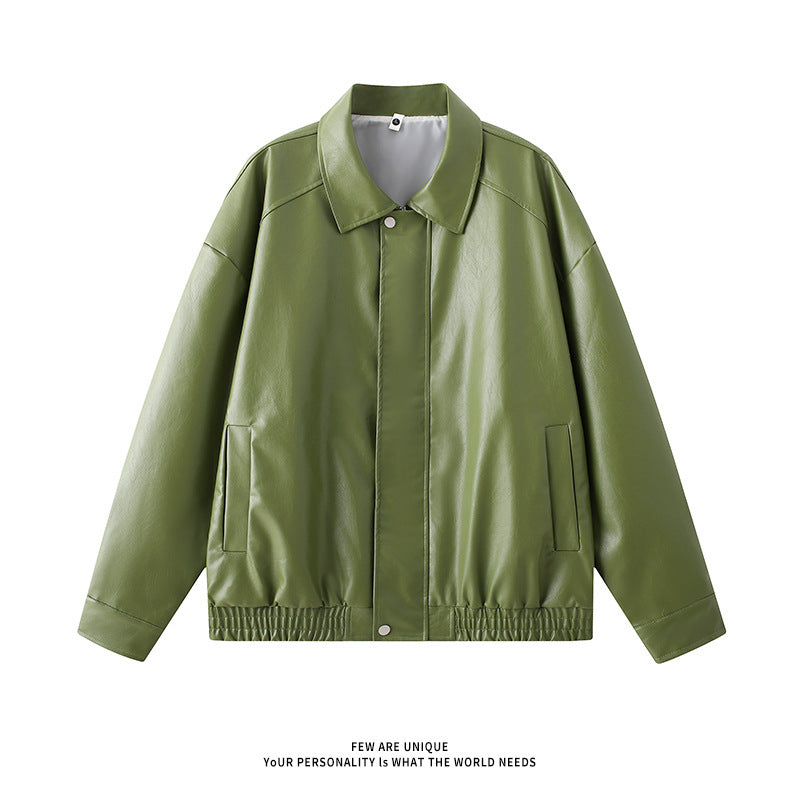 Maillard Short Pu Leather Coat Men