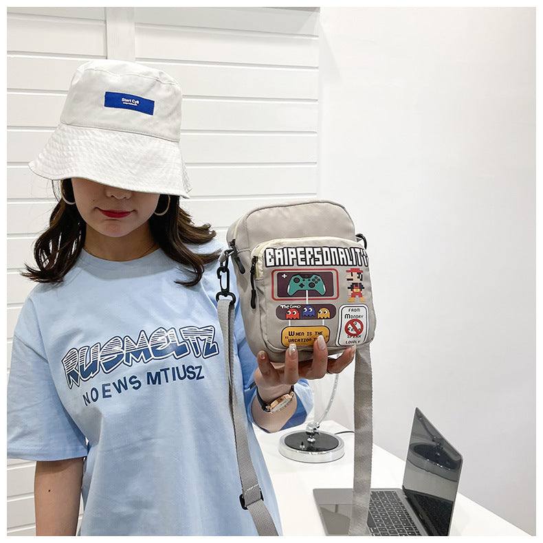 Bolso pequeño, nuevo y moderno, para teléfono móvil de chicas estudiantes, estilo japonés, pequeño, fresco, tipo mensajero, pan suave.
