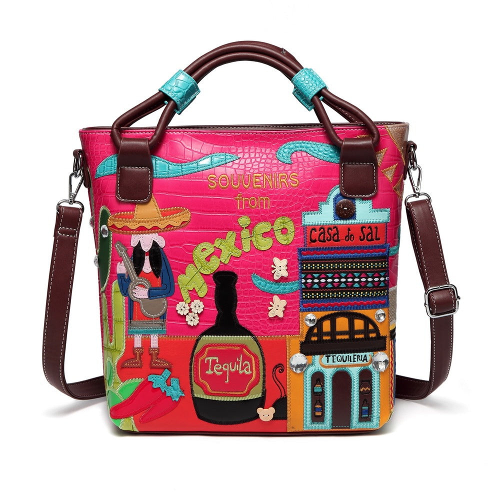 Vintage Pattern Portable Diagonal Bag