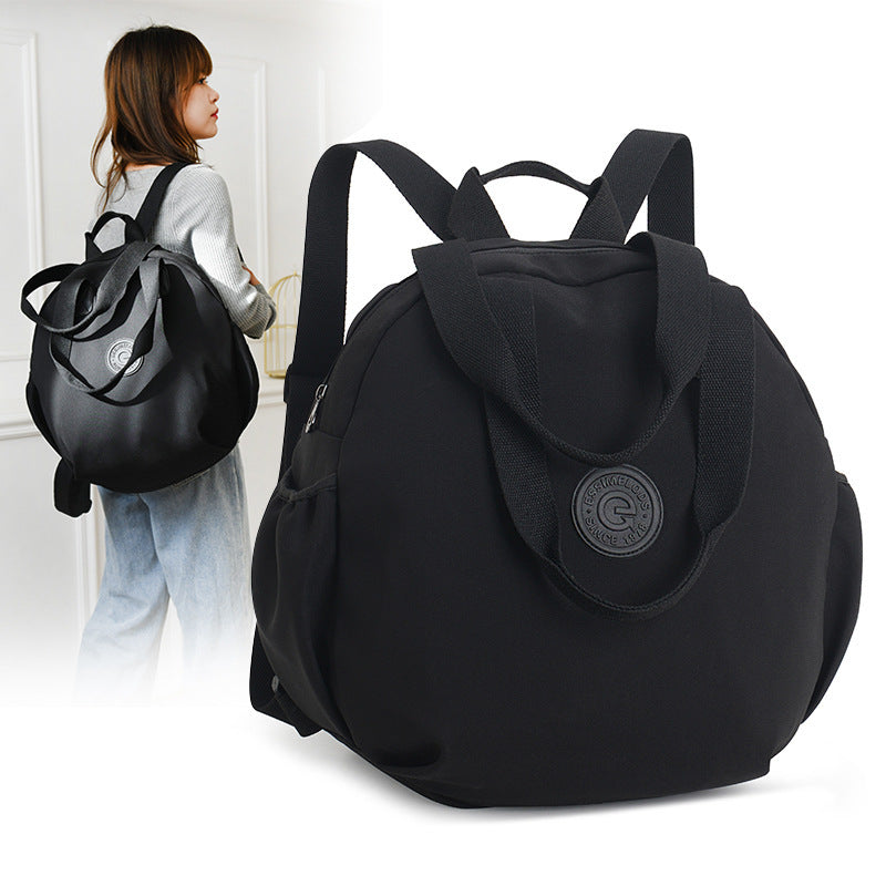 Black Round Multifunctional Backpack