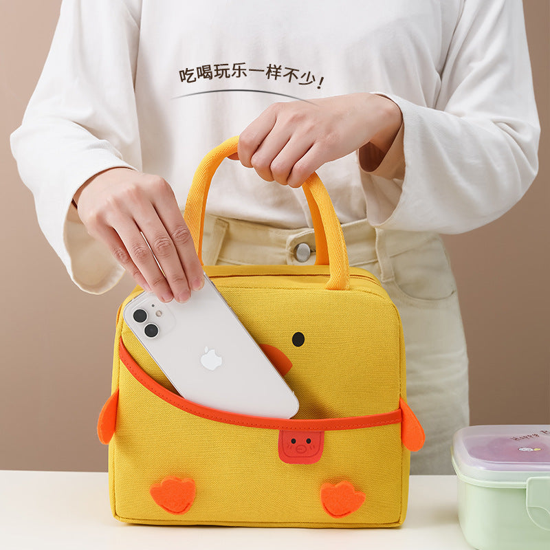 Cartoon Portable Lunch Bag Stereo Thickened