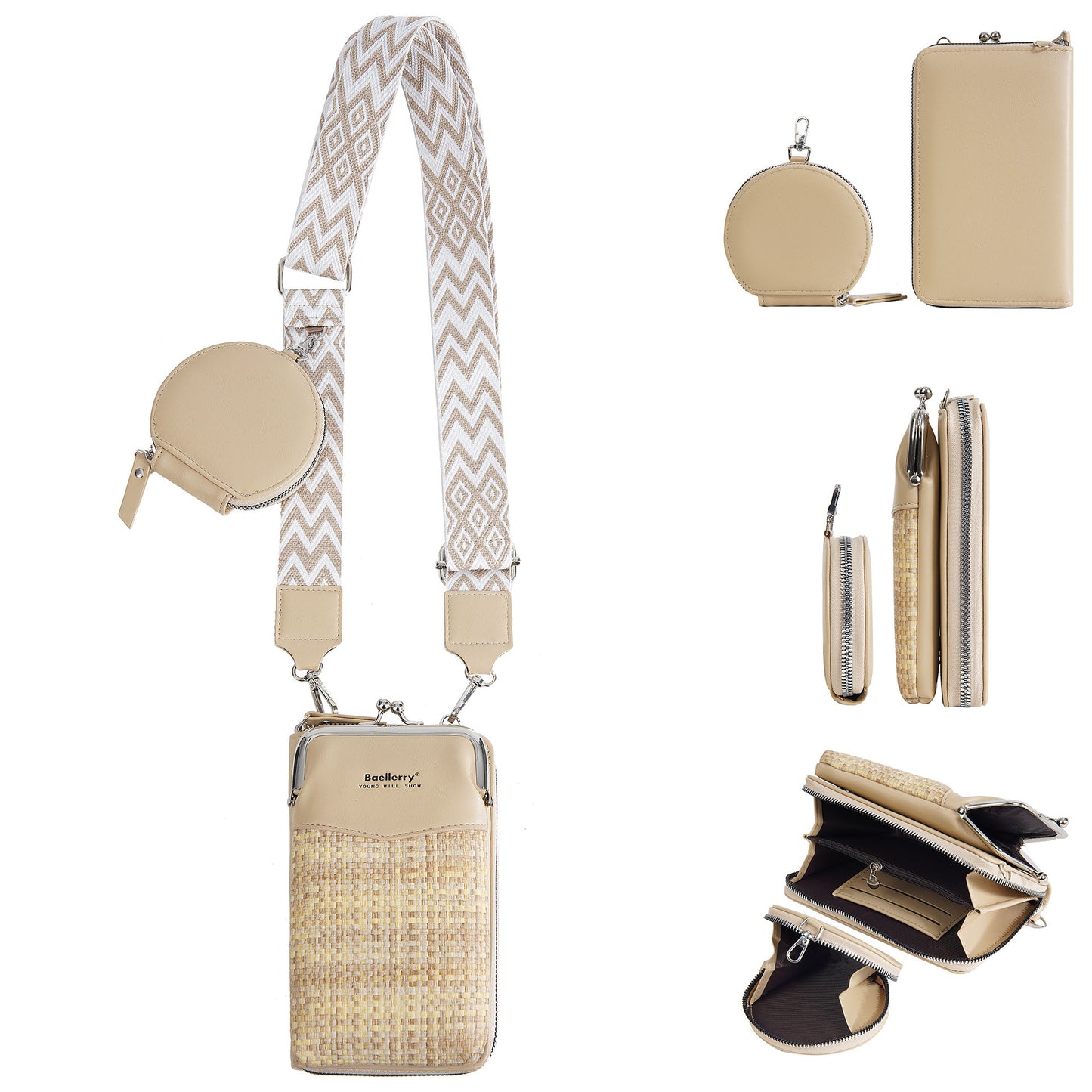 Bolso bandolera para teléfono, mini bolso bandolera para mujer