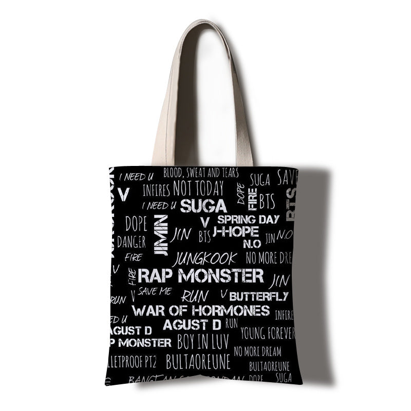 Handbag student letter art travel tutorial bag