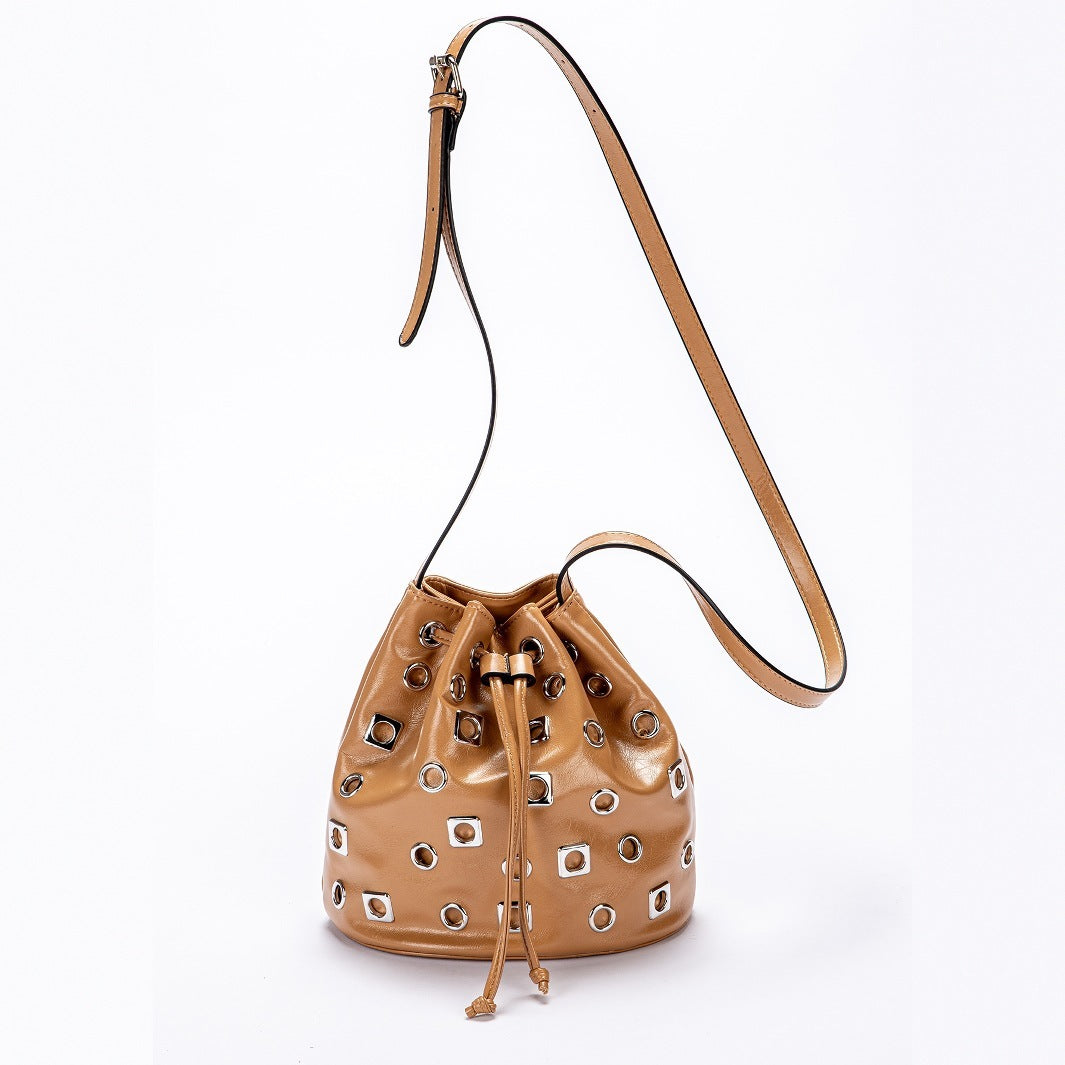 Chic Suede Bucket Bag