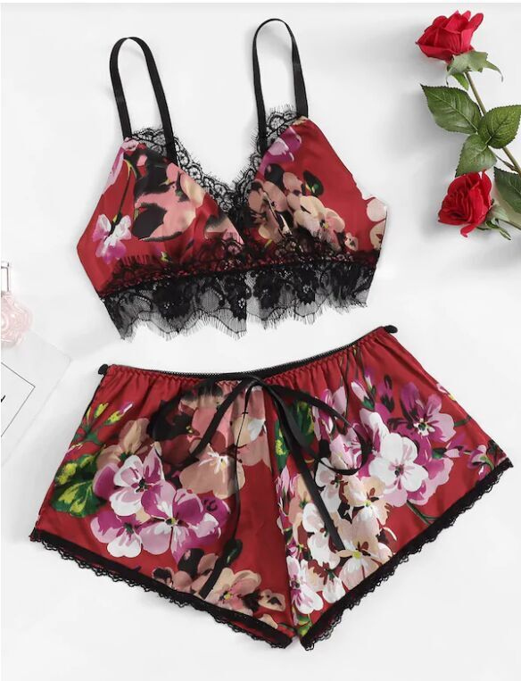 Boho Wireless Intimates Lingerie Set