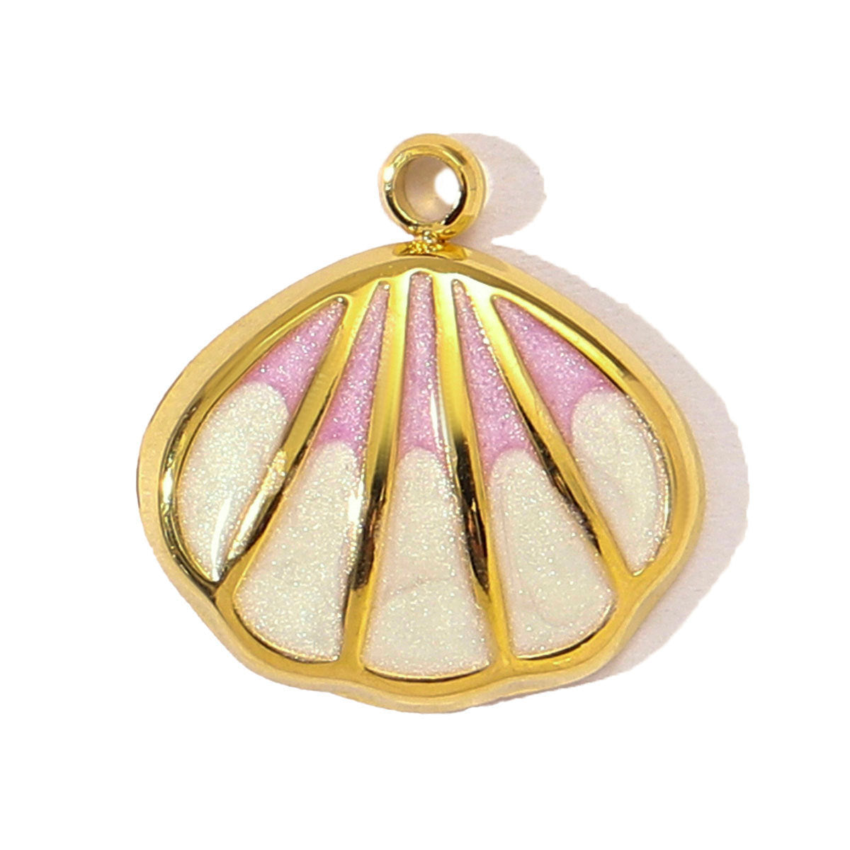 French Style Heart Shell Starfish Diy Titanium Steel Pendant