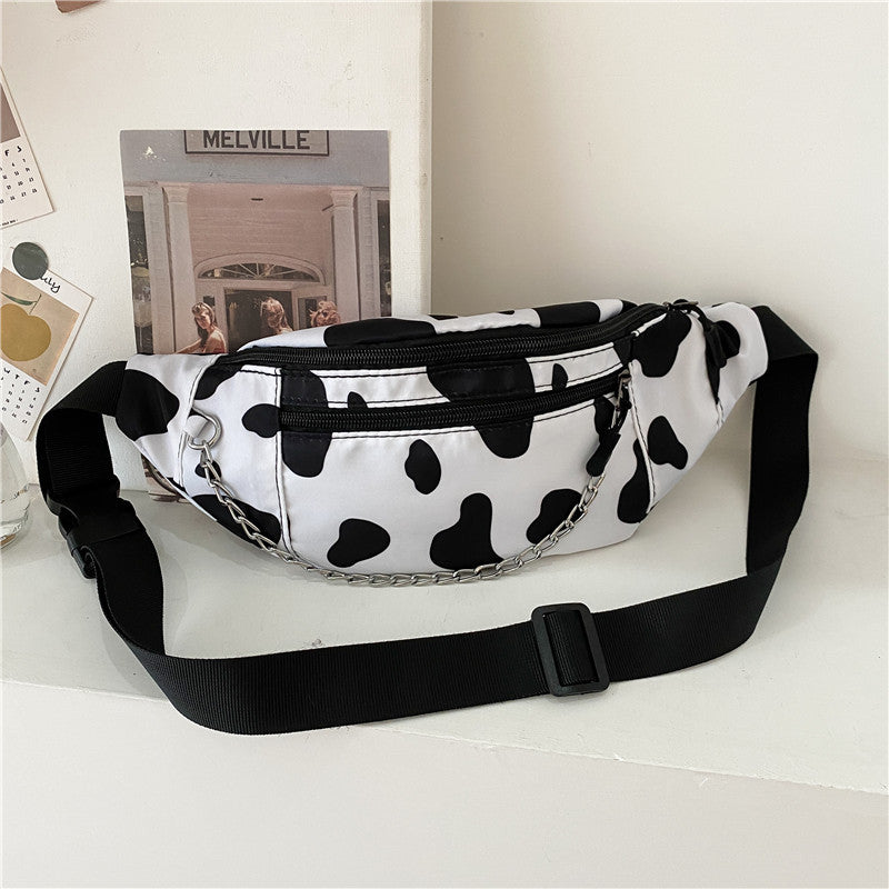 Japanese Cow Pattern Messenger Bag