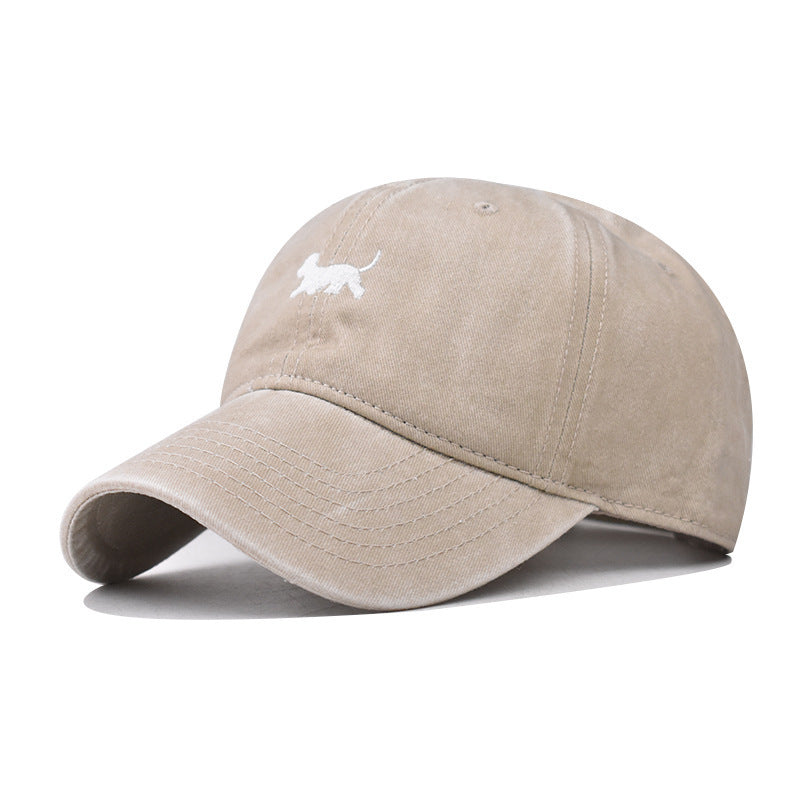 Washed-out Vintage Sun Hat Female Curved Brim Distressed