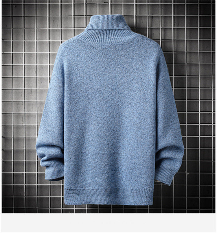Spot Male Youth Loose Casual Cartoon Shark Knitted Bottoming Shirt Sweater