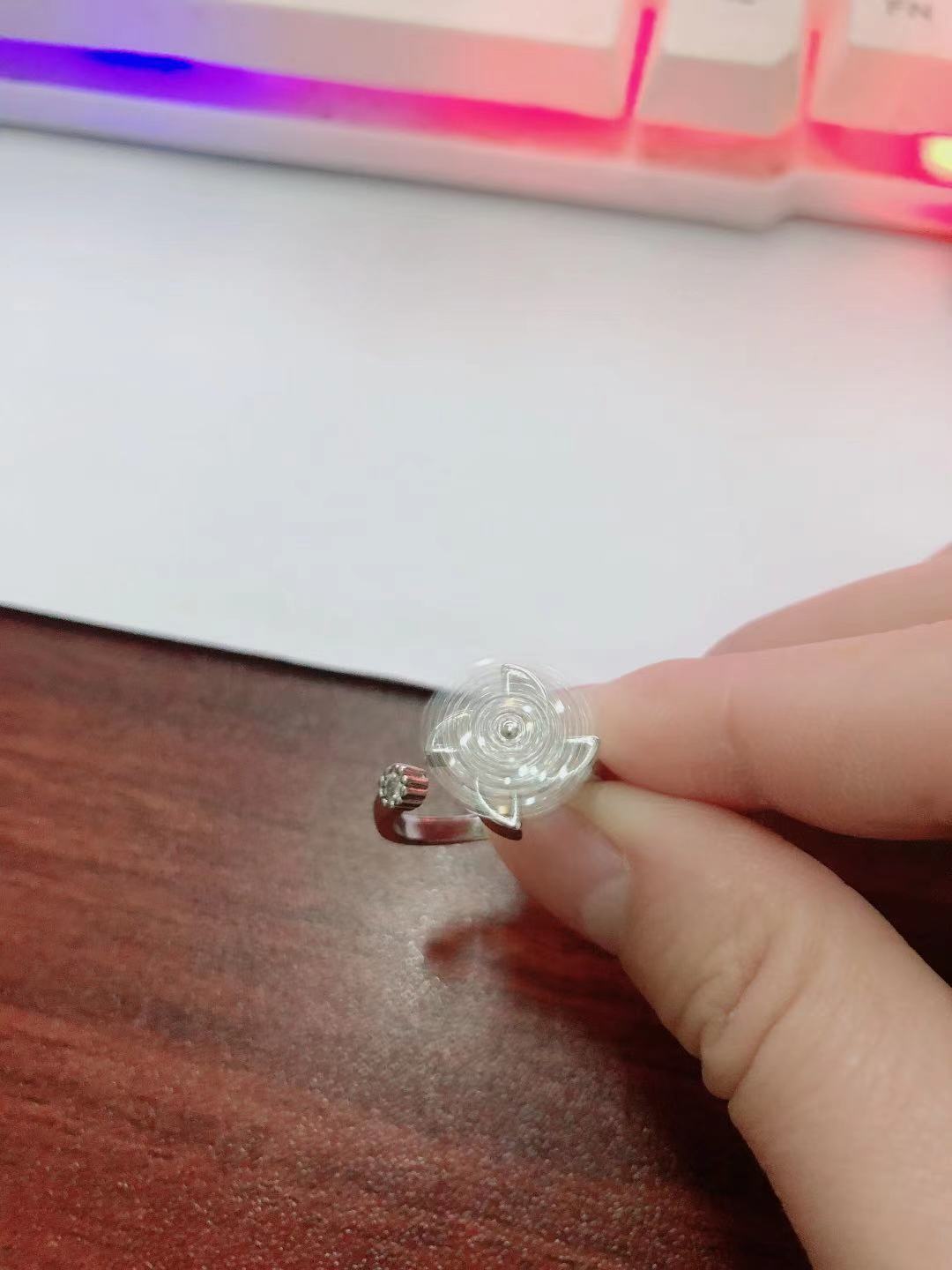 Female Versatile Micro Inlaid Rotating Ring