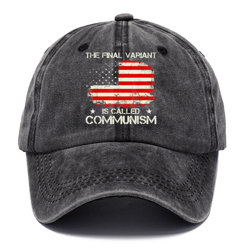 Washed Cotton Printed Old Dad Hat Men's Retro