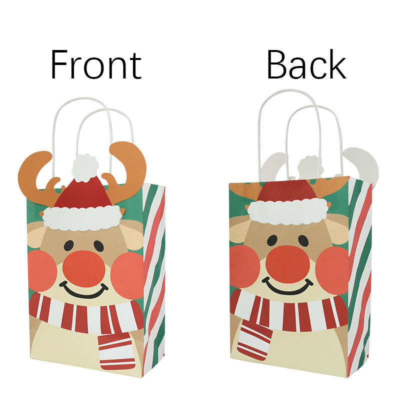 Christmas Kraft Paper Portable Paper Bag
