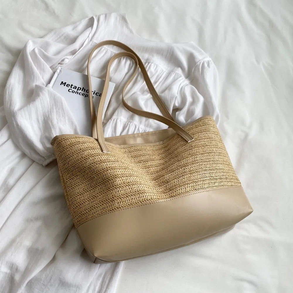 Coastal Charm Woven Tote