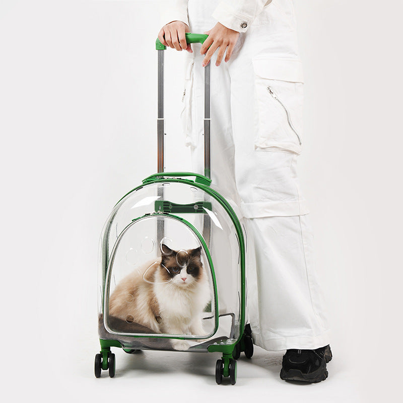 Creative Pet Trolley Transparent Bag