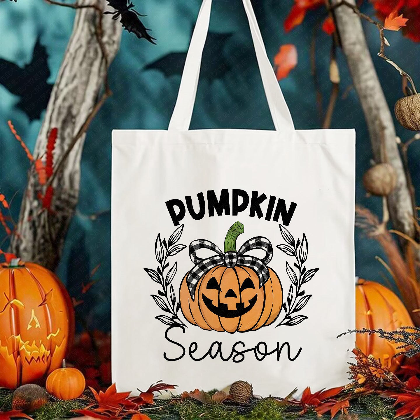 Halloween Printed Canvas Bag Shoulder Bag