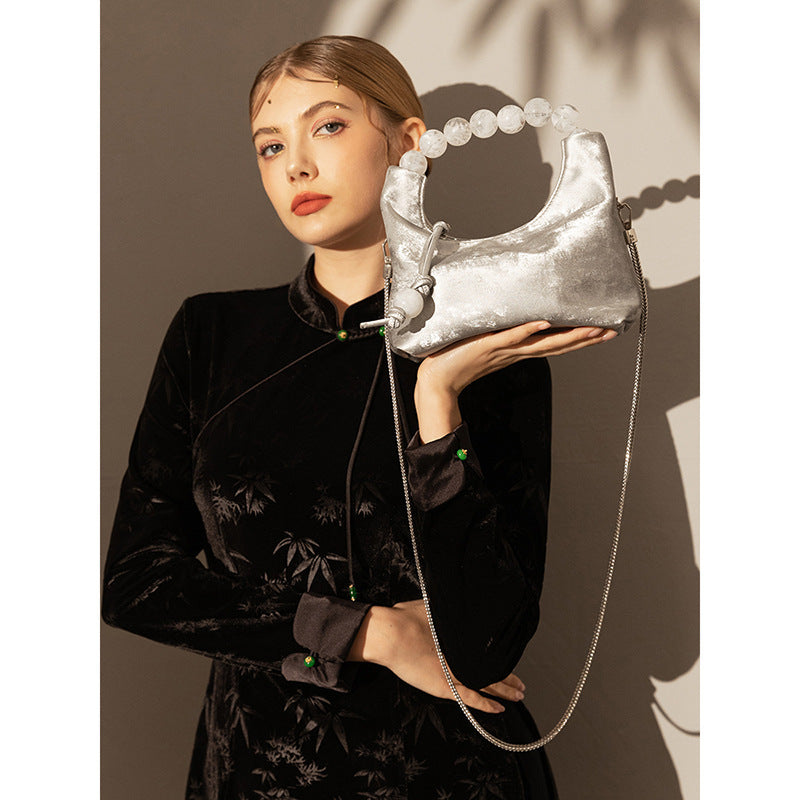 Pearl Chain Crossbody Bag