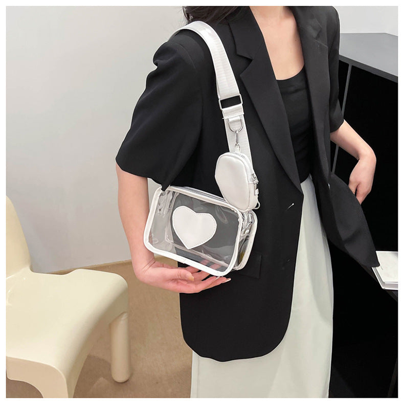 Transparent crossbody bag