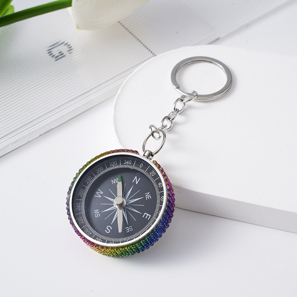Diamond G44-2 Outdoor Mini Aluminum Alloy Compass Key Chain