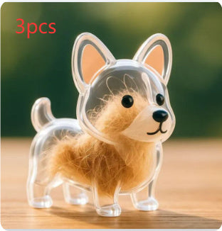 Dog Fur Storage Cute Pendant Keychain