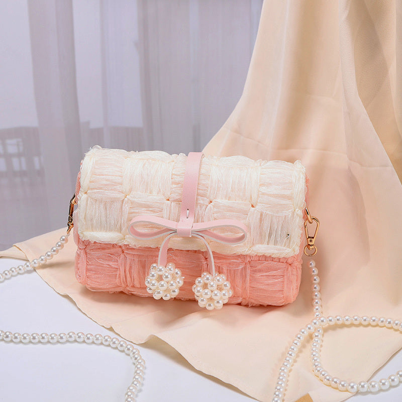 Weaving Bag Wool DIY Hand Woven Bag Knitting Self Made Self Knitting Material Bag