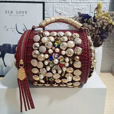 Glam Twist Cylinder Bag