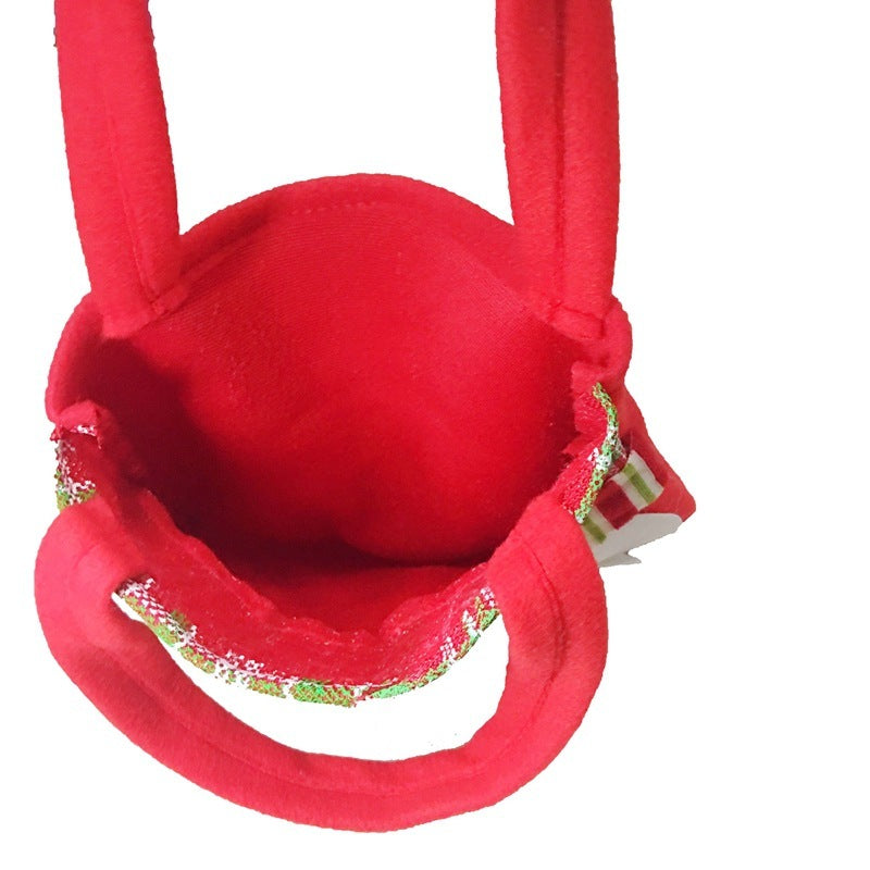 Santa Snowman Gift Bag Candy Bag Christmas Ornament Non-woven Tote Bag