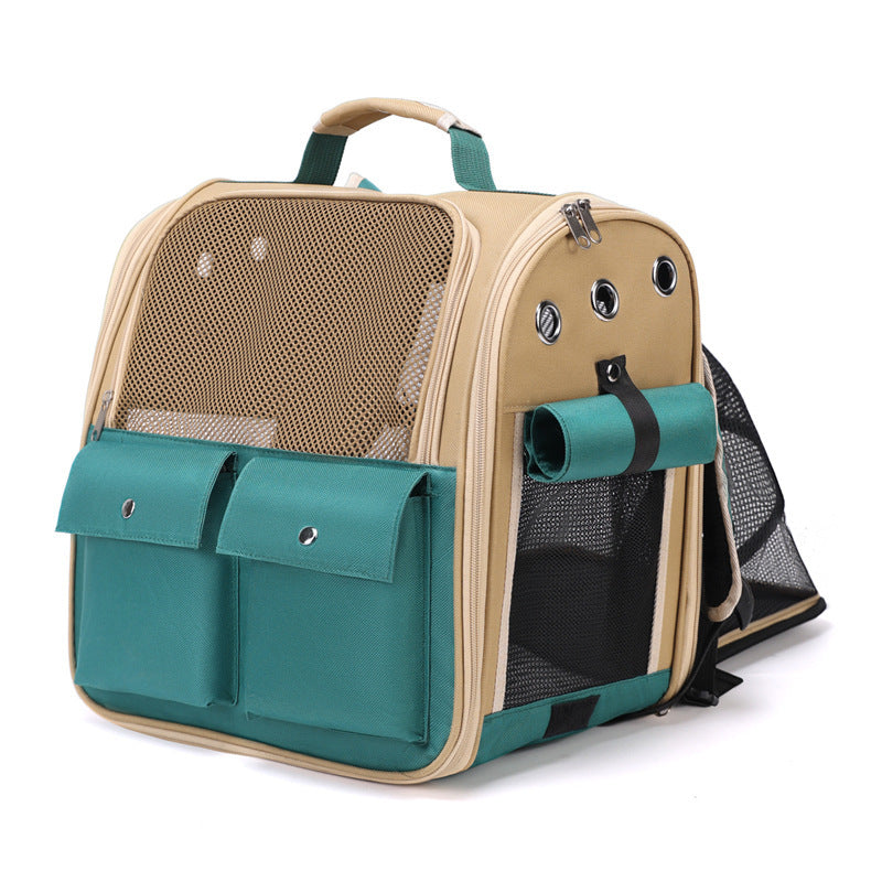 Extendable Pet Backpack Cabin Cat Out Large Capacity Dog Bag