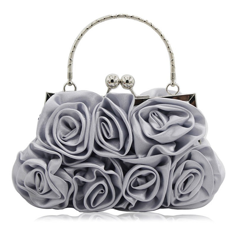 RoseGlow Bridal Silk Ensemble