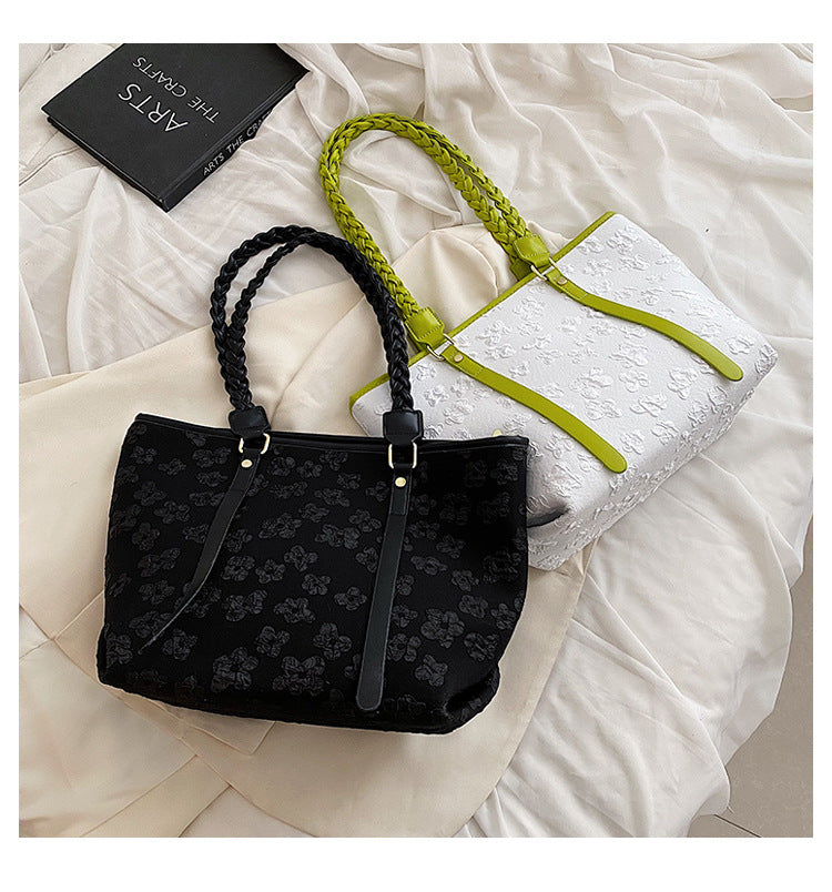 SpringBloom Braided Shoulder Bag