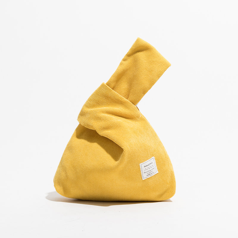 Bolso de mano de pana