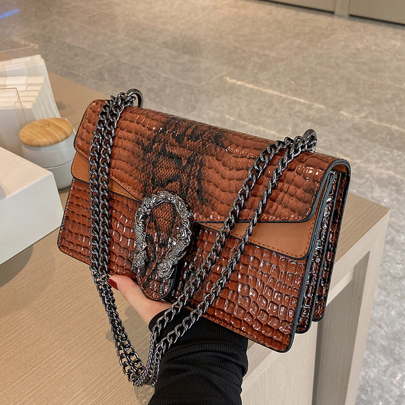 Animal Printed Chain Bag
