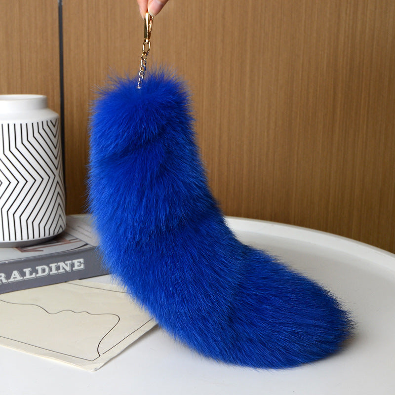 Personalized Plush Fox Tail Pendant Bag Hanging Ornaments