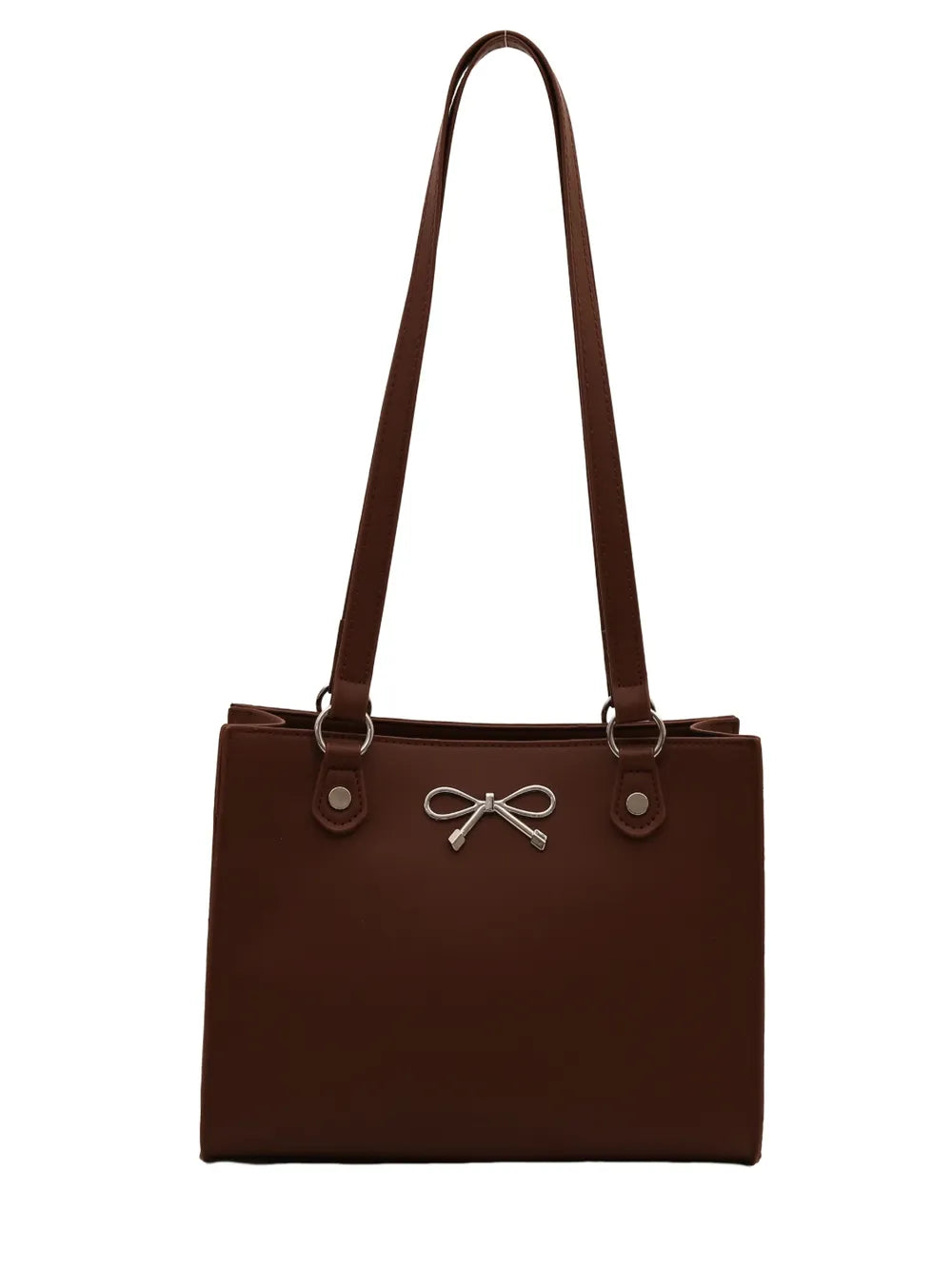 Charming Bow Leather Bag - BAGMODA