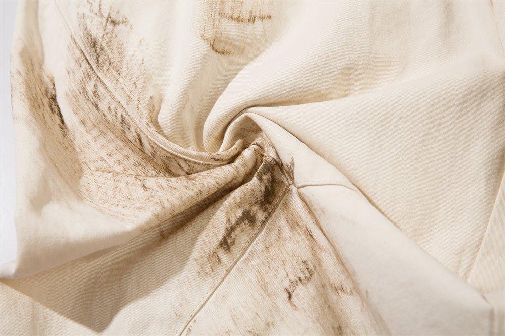 Dirty Painting Loose Casual Long Pants Men - BAGMODA